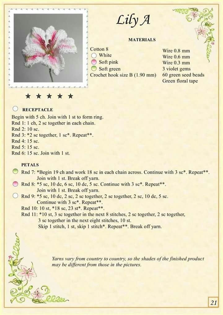 Free Crochet Flower Patterns: Daffodil, Lavender, Bellflower & Lily