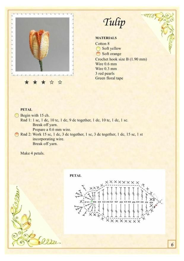 Free Crochet Flower Patterns: Daffodil, Lavender, Bellflower & Lily