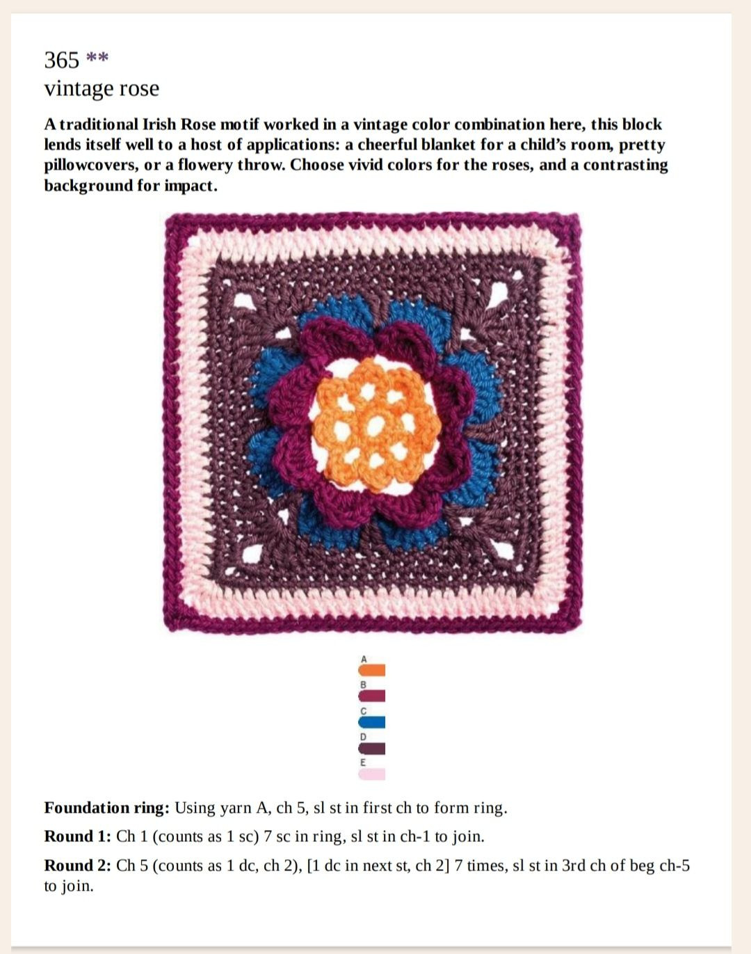 Free Crochet Granny Squares Patterns: Vintage Rose, Classic & Heartfelt
