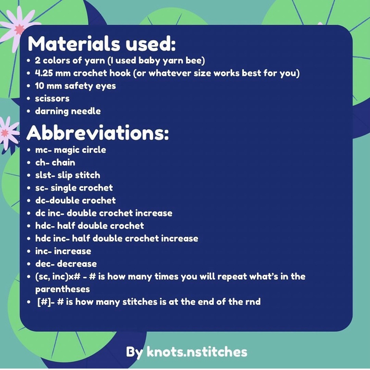 Free Crochet Lil' Tadpole Amigurumi Pattern Tutorial