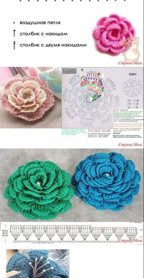 Free Crochet Lilac Flower Pattern Chart