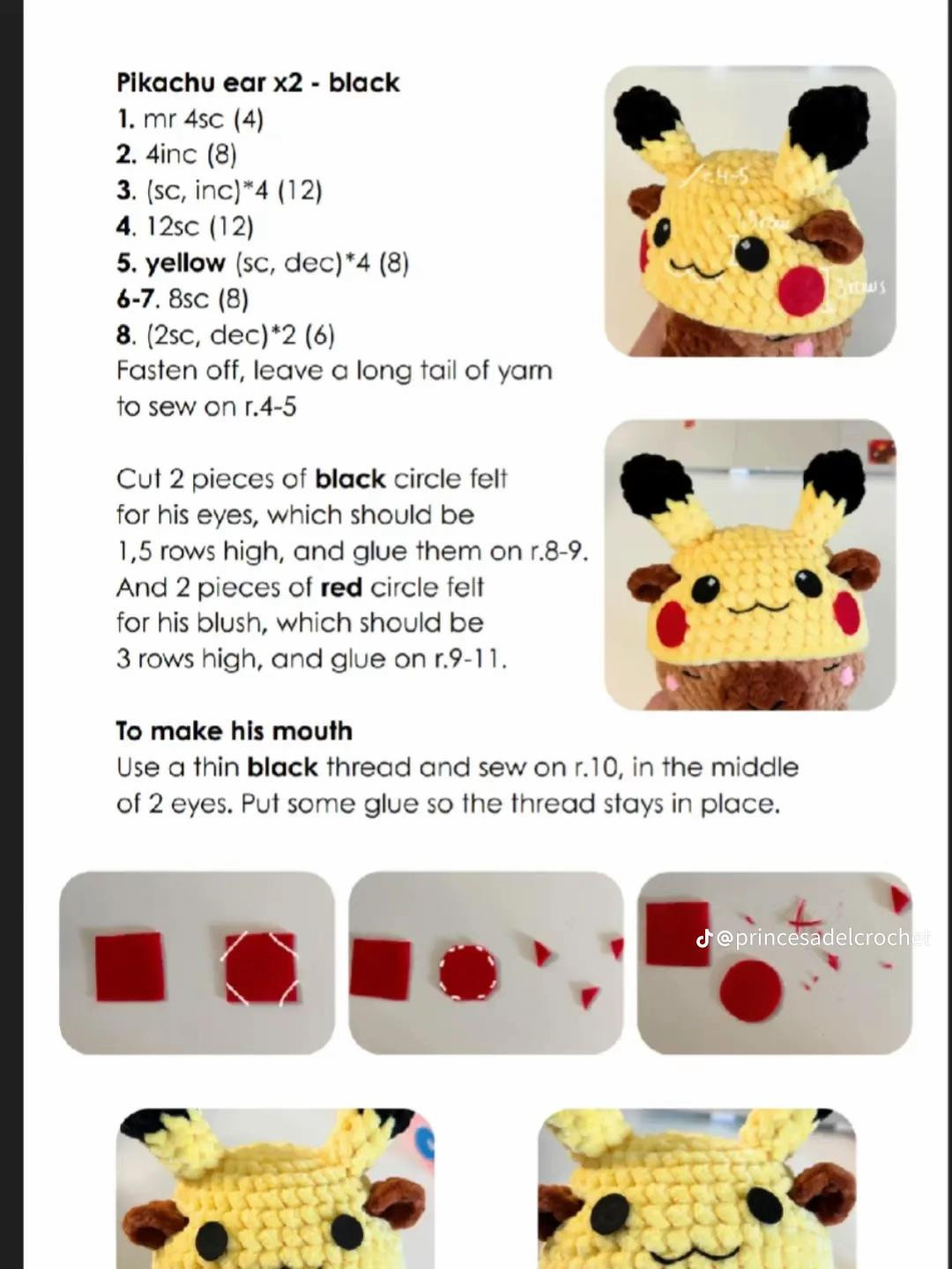 Free Crochet Pattern: 4-in-1 Capybara Pokémon Amigurumi (Pikachu, Jigglypuff, Snorlax)