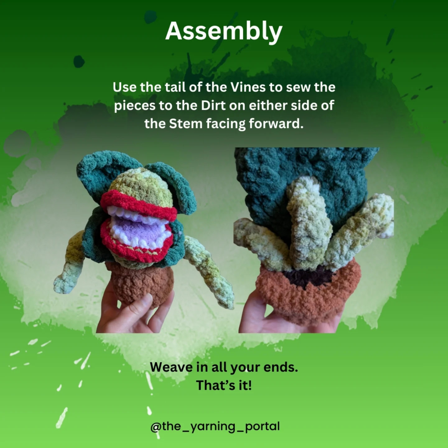 Free Crochet Pattern: Audrey II Amigurumi Doll