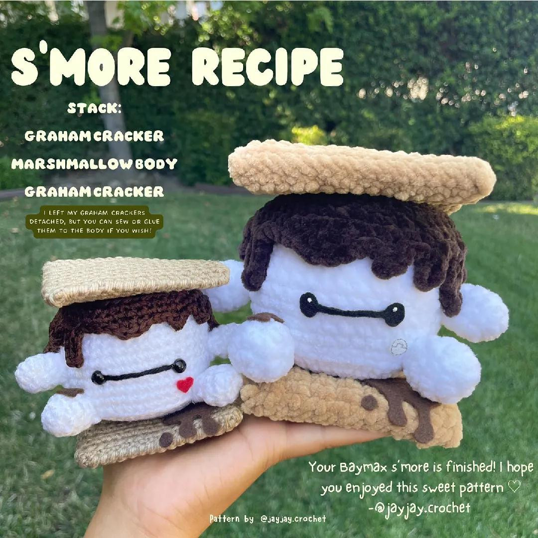 Free Crochet Pattern: Baymax S'more Amigurumi Doll