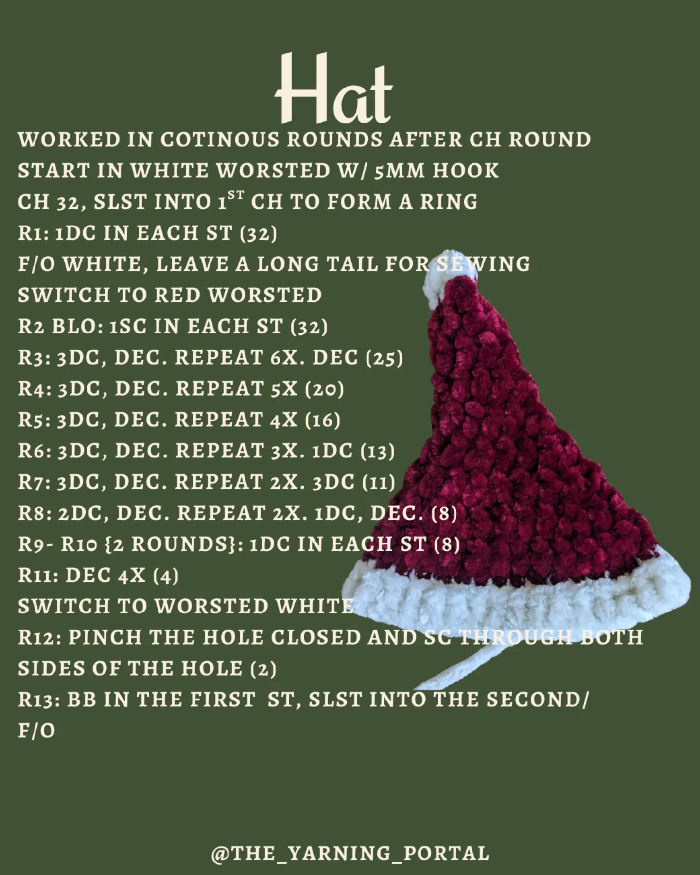 Free Crochet Pattern: Christmas Ghost Amigurumi Doll