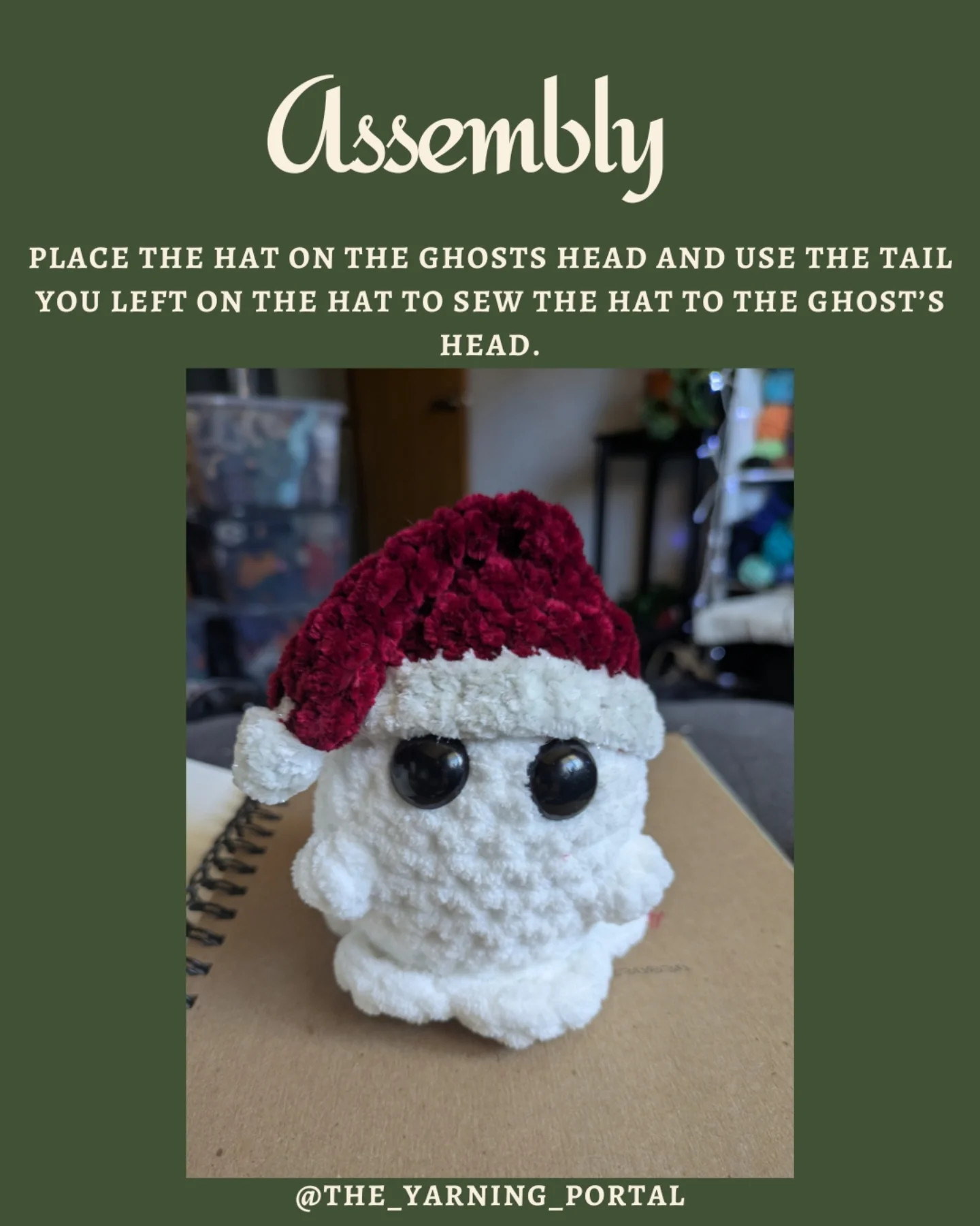 Free Crochet Pattern: Christmas Ghost Amigurumi Doll