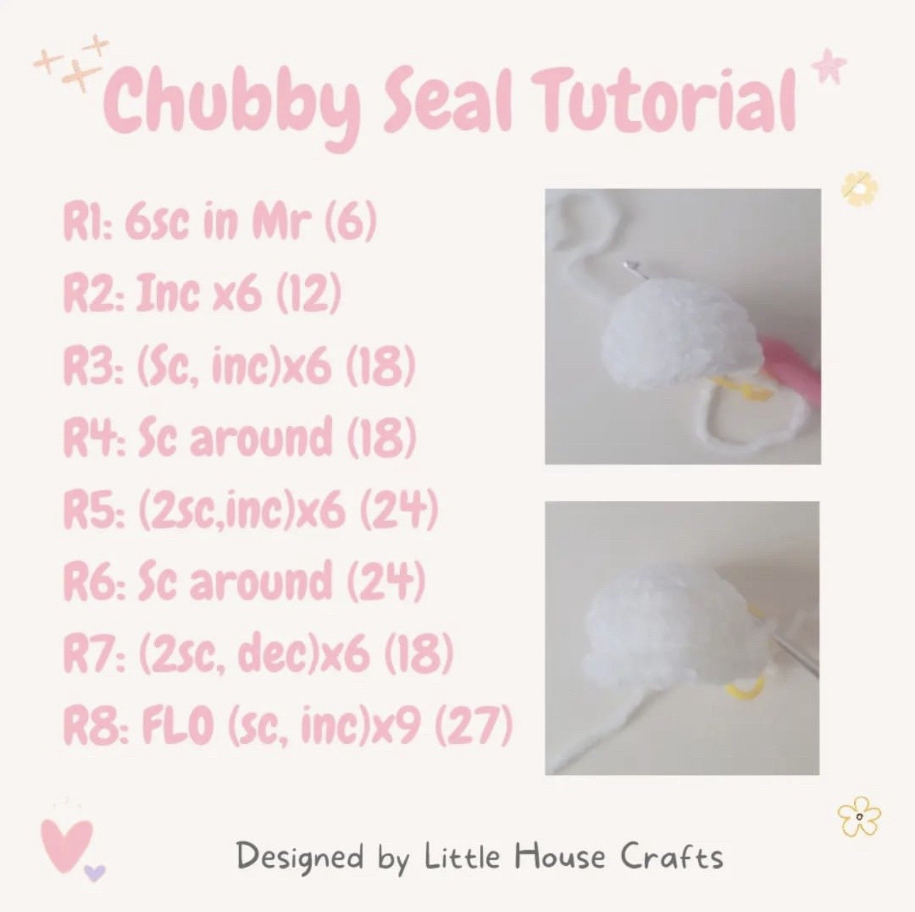 Free Crochet Pattern: Chubby Seal Amigurumi Tutorial