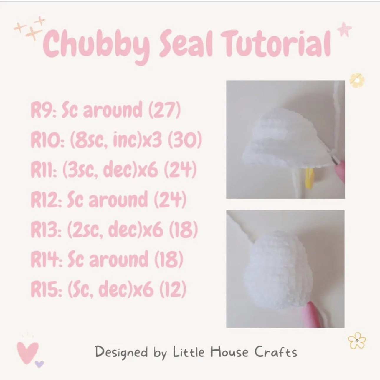 Free Crochet Pattern: Chubby Seal Amigurumi Tutorial