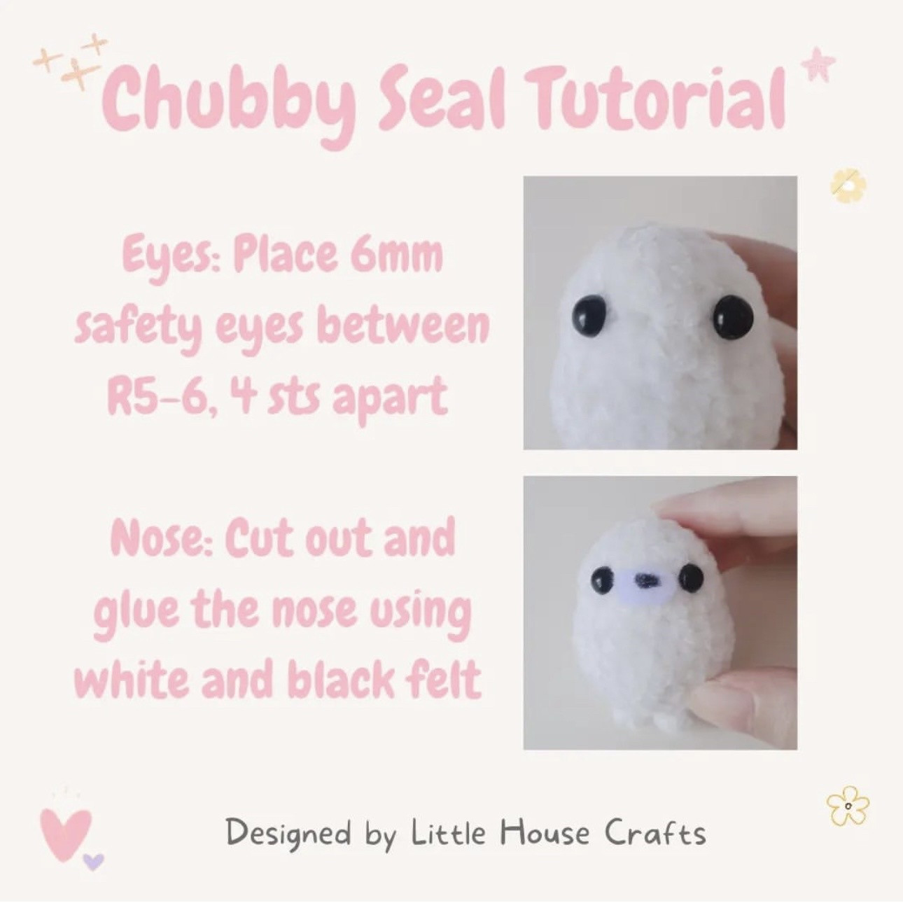 Free Crochet Pattern: Chubby Seal Amigurumi Tutorial