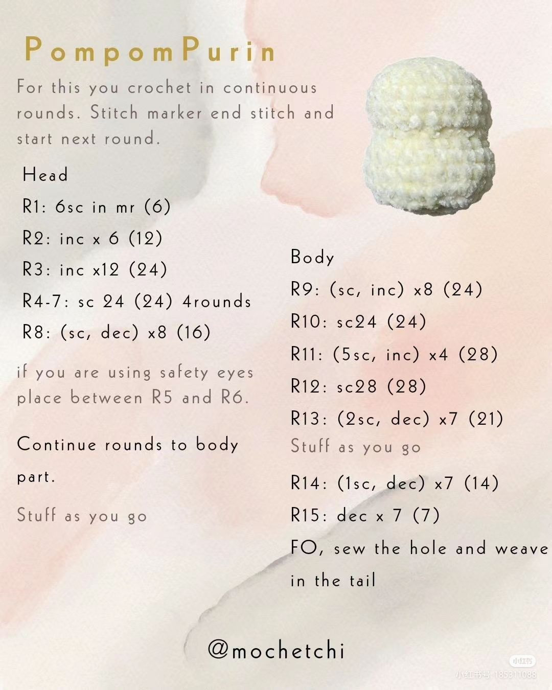 Free Crochet Pattern: Cinnamoroll & Pompompurin Easter Egg Costume