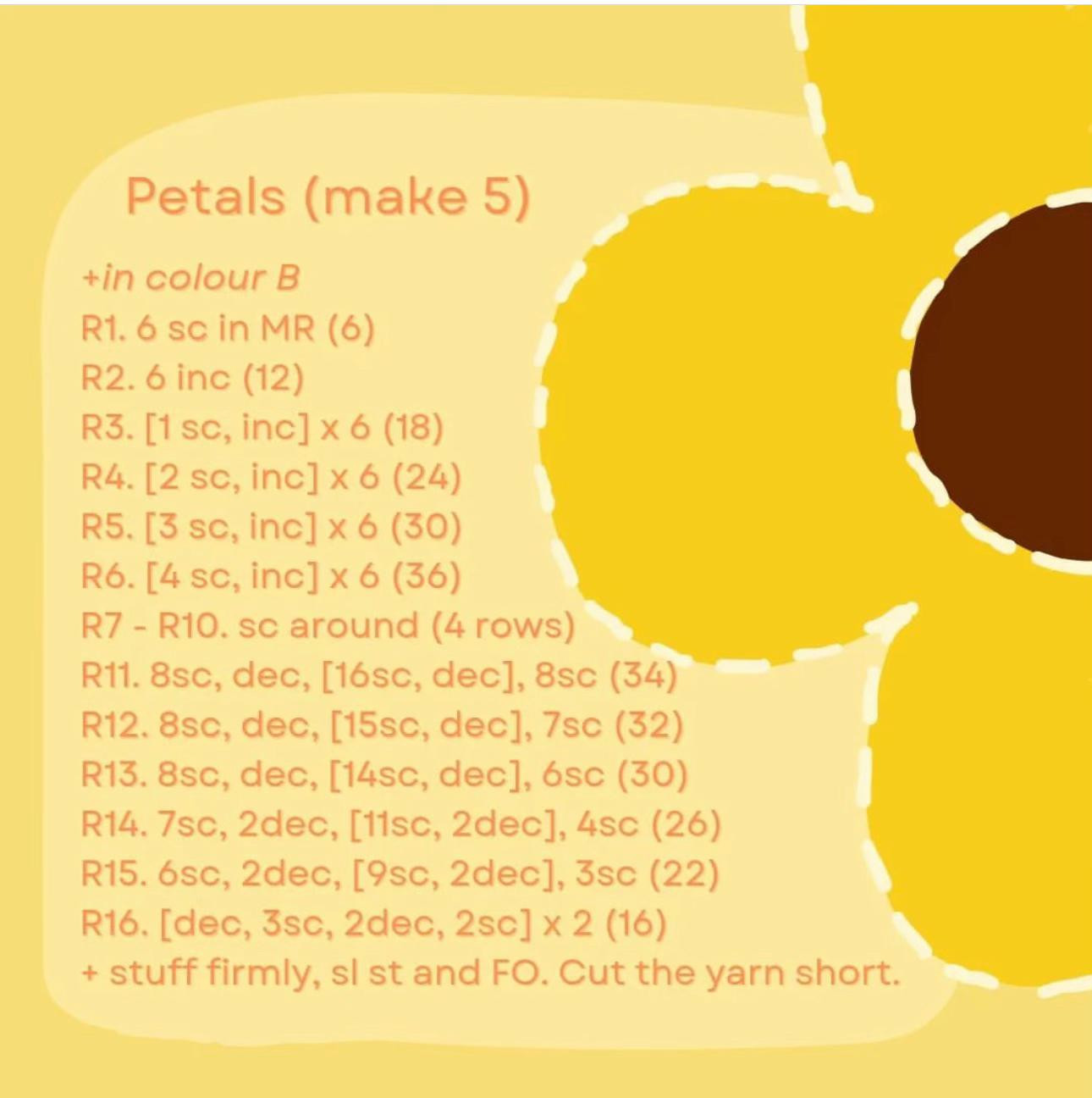 Free Crochet Pattern: Colorful Flower Plushie with Baby Soft Kiss Yarn