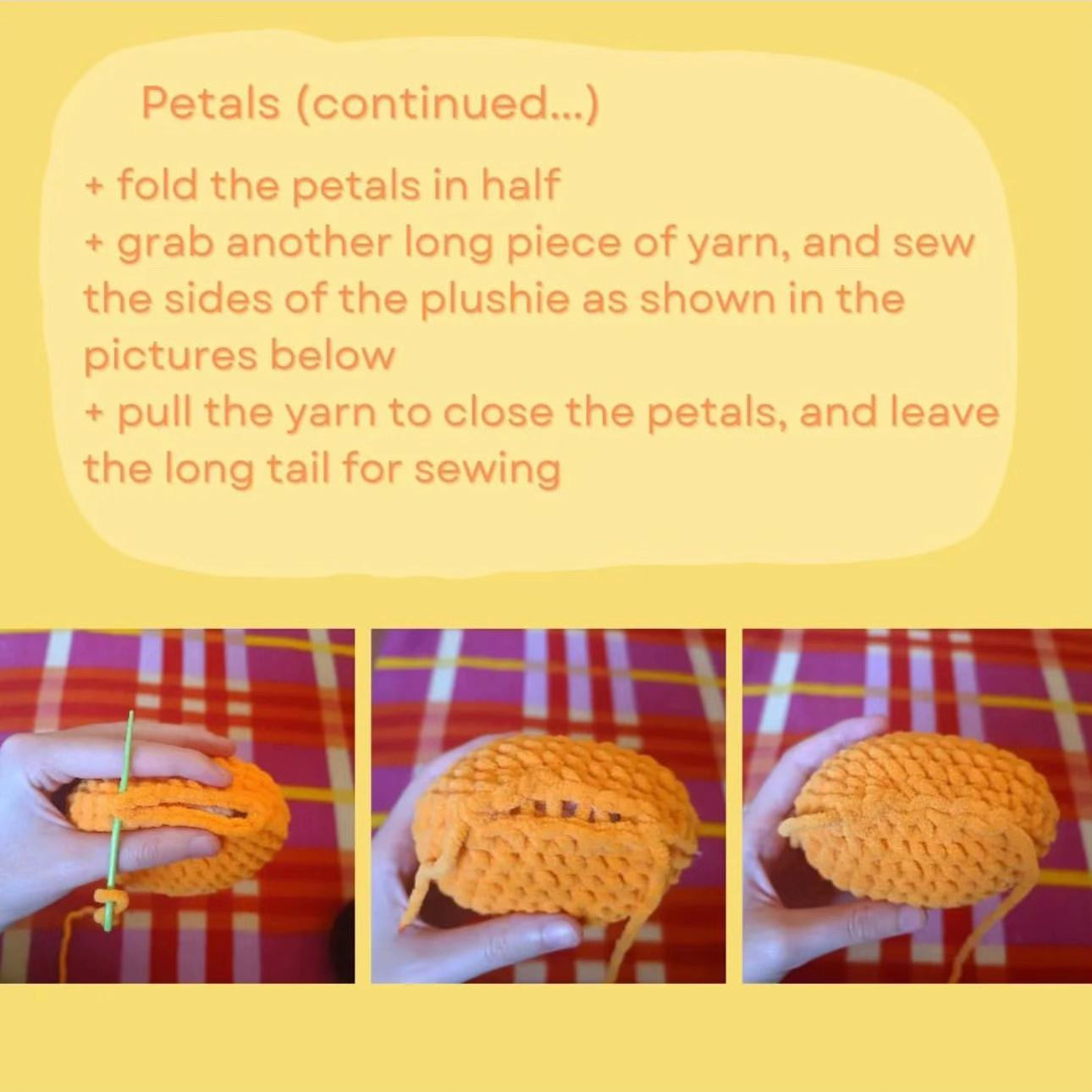 Free Crochet Pattern: Colorful Flower Plushie with Baby Soft Kiss Yarn