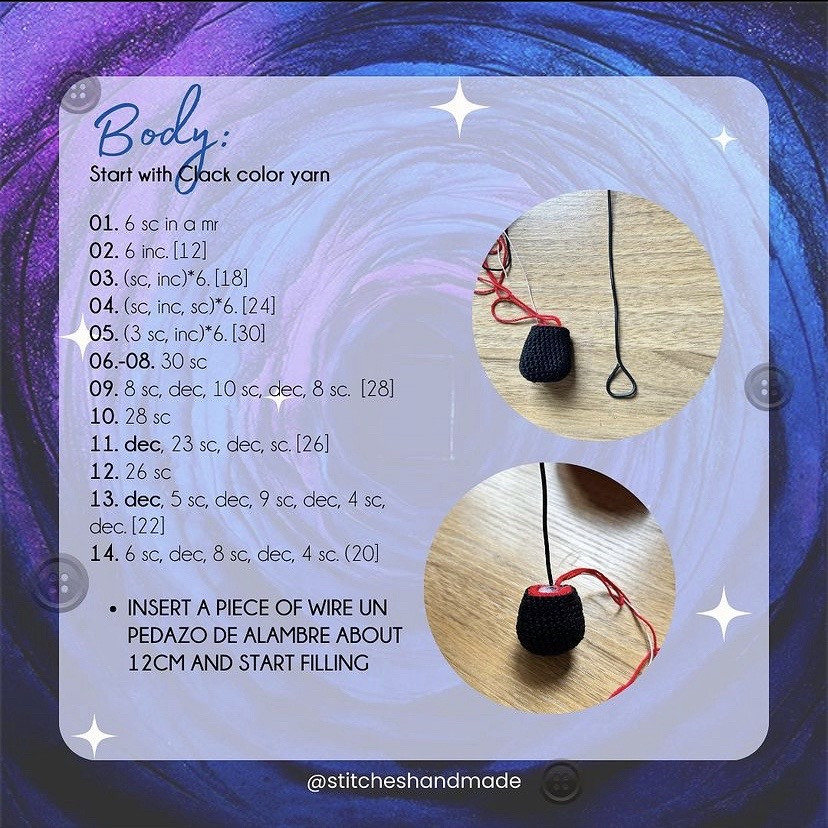 Free Crochet Pattern: Coraline Amigurumi Doll Part 1