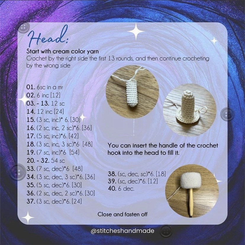 Free Crochet Pattern: Coraline Amigurumi Doll Part 1