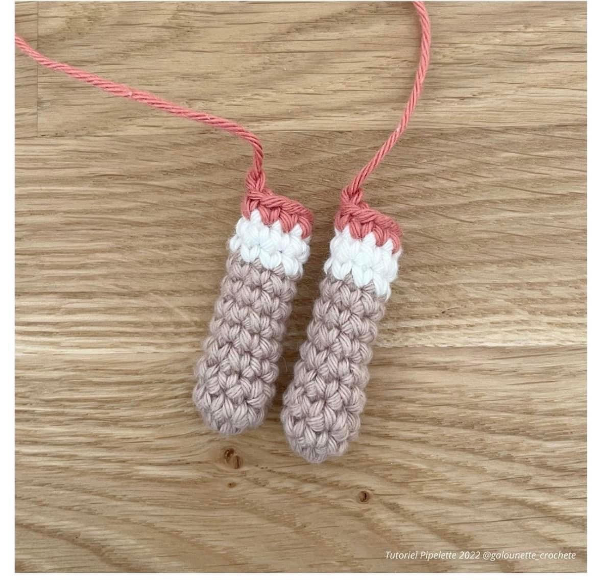 Free Crochet Pattern: Cute Beige Bunny Amigurumi with Striped Shirt