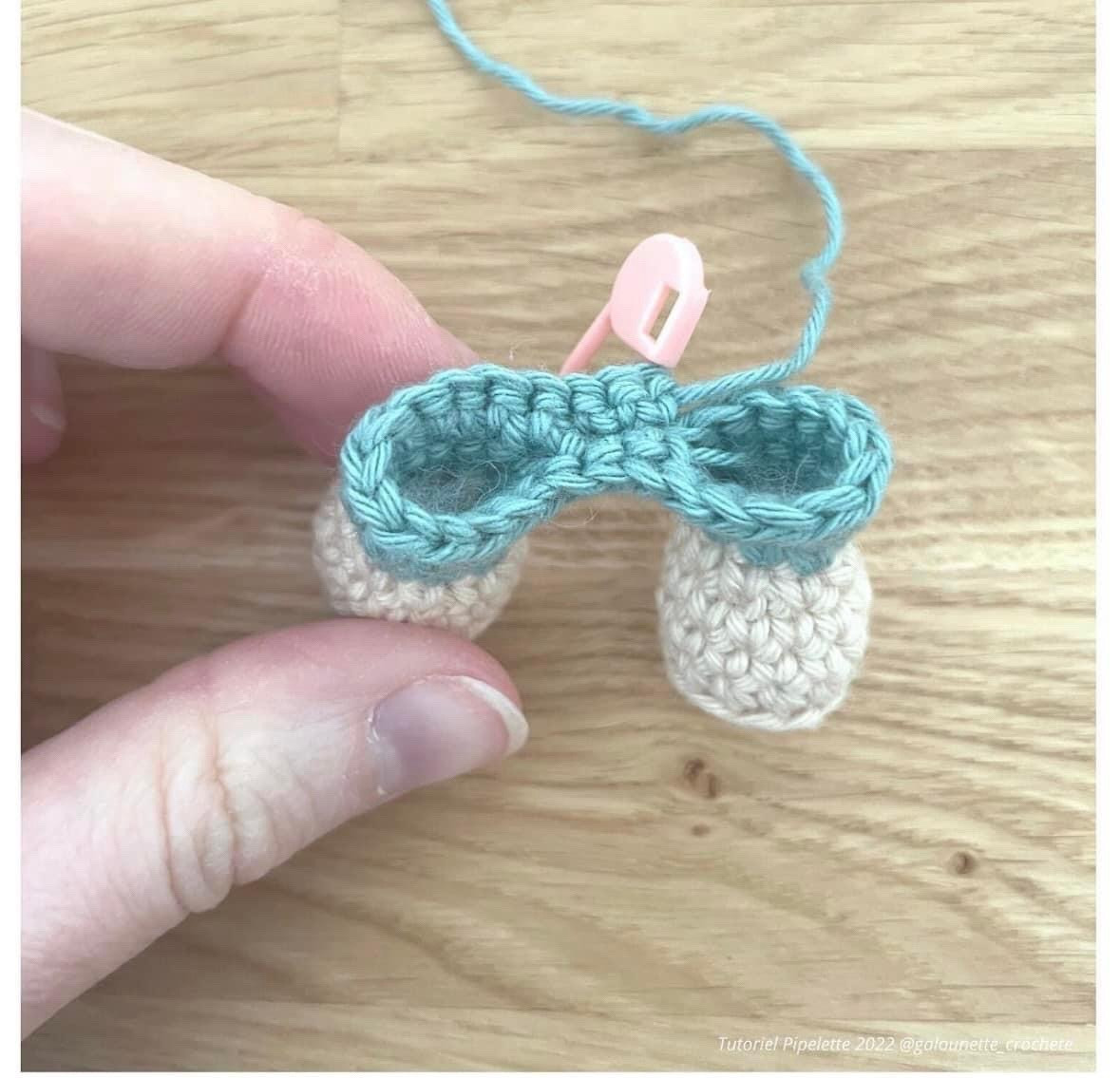 Free Crochet Pattern: Cute Beige Bunny Amigurumi with Striped Shirt