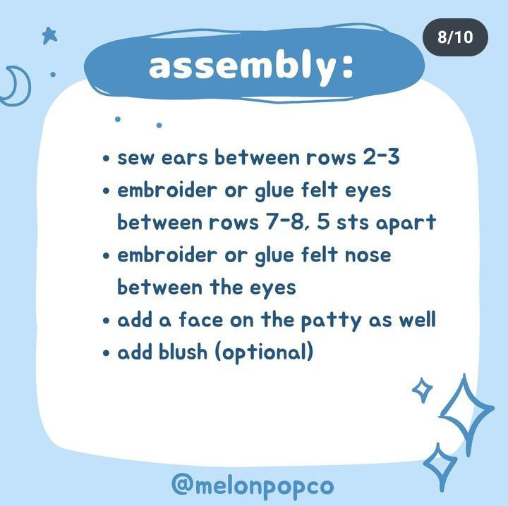 Free Crochet Pattern: Cute Bunny Eating Burger Amigurumi