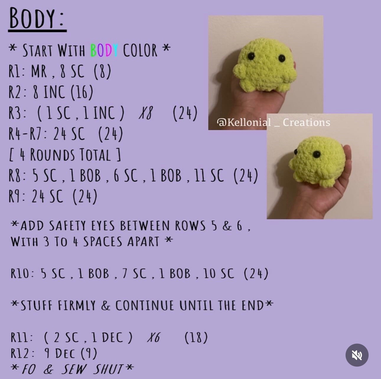 Free Crochet Pattern: Cute Care Bear Amigurumi Doll Tutorial