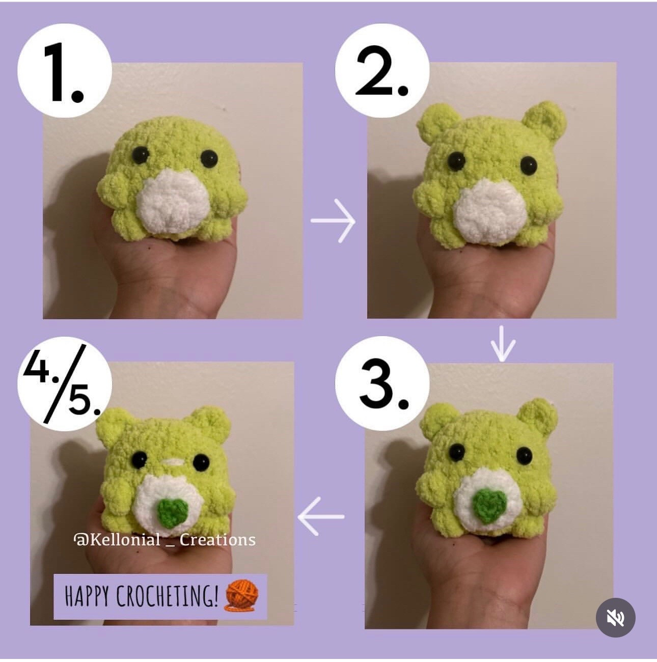 Free Crochet Pattern: Cute Care Bear Amigurumi Doll Tutorial