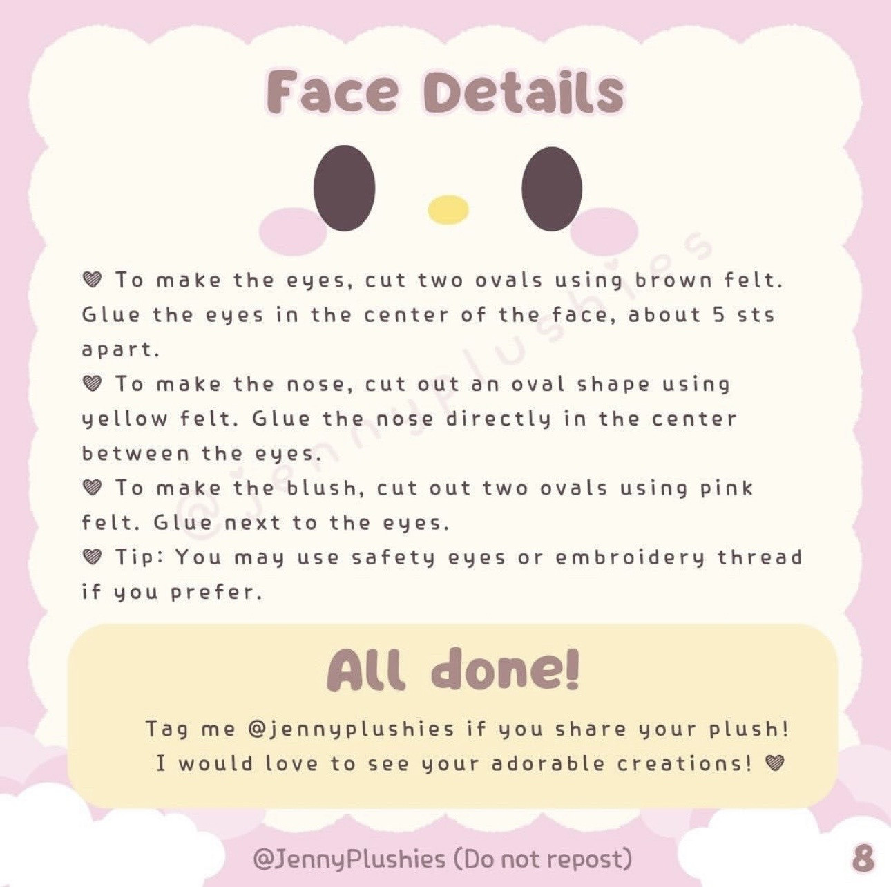 Free Crochet Pattern: Cute Pink and White Bunny Doll with Bow