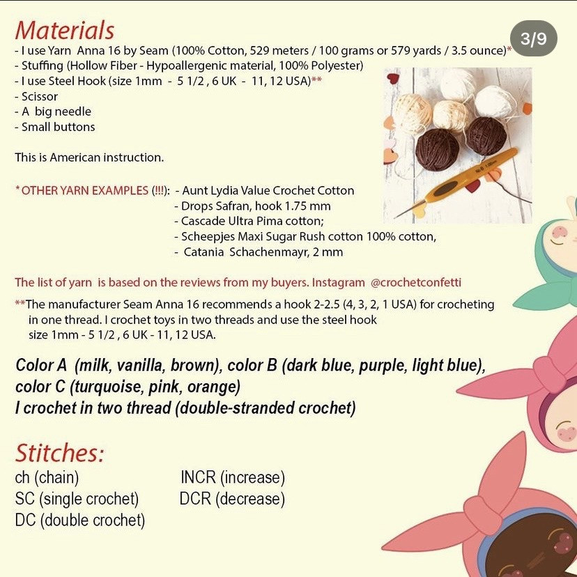 Free Crochet Pattern: Cute Sleeping Bunny Amigurumi Doll Tutorial