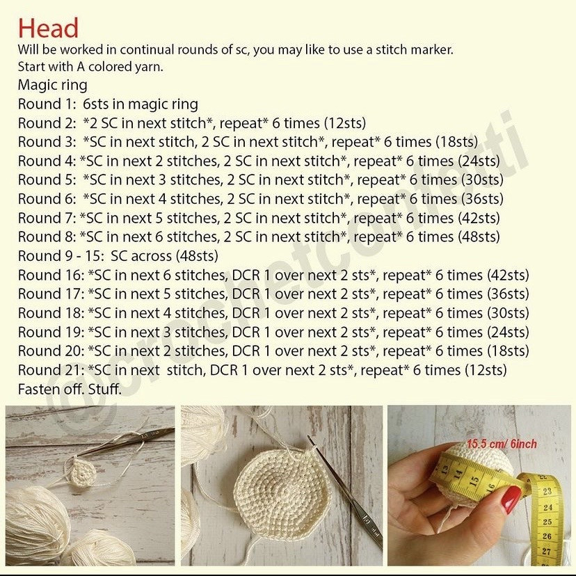 Free Crochet Pattern: Cute Sleeping Bunny Amigurumi Doll Tutorial