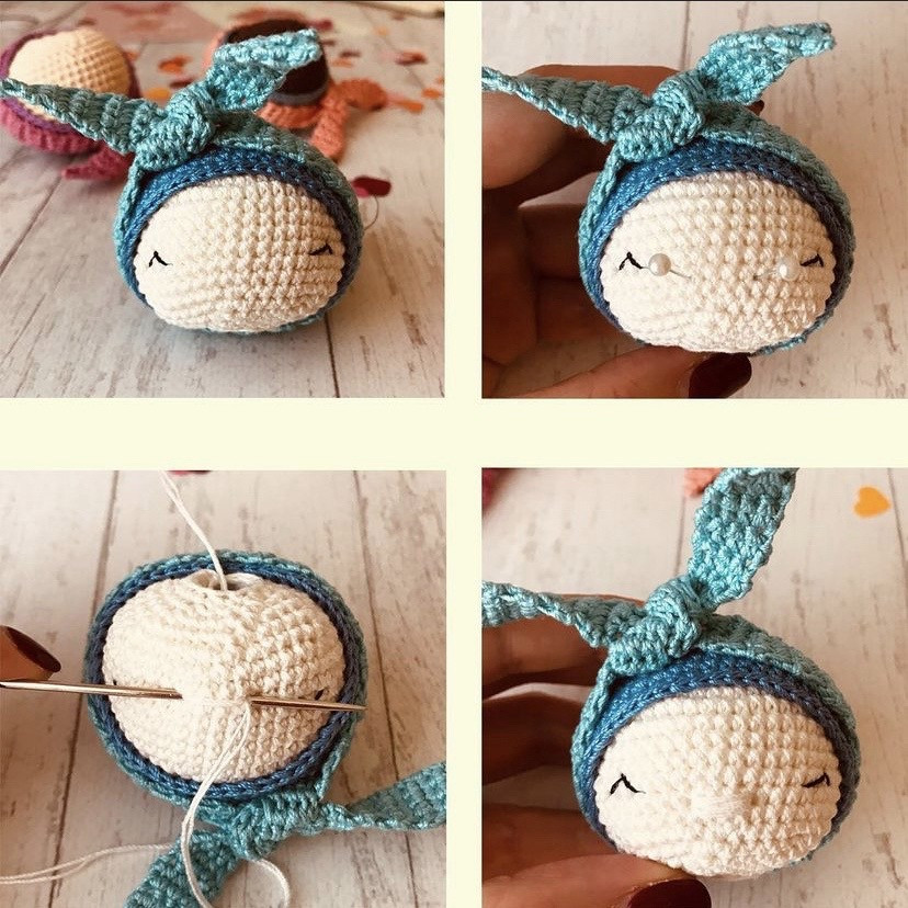 Free Crochet Pattern: Cute Sleeping Bunny Amigurumi Doll Tutorial