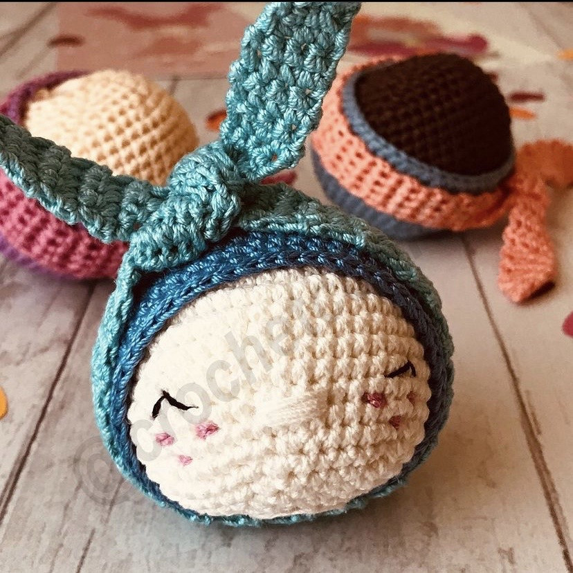 Free Crochet Pattern: Cute Sleeping Bunny Amigurumi Doll Tutorial