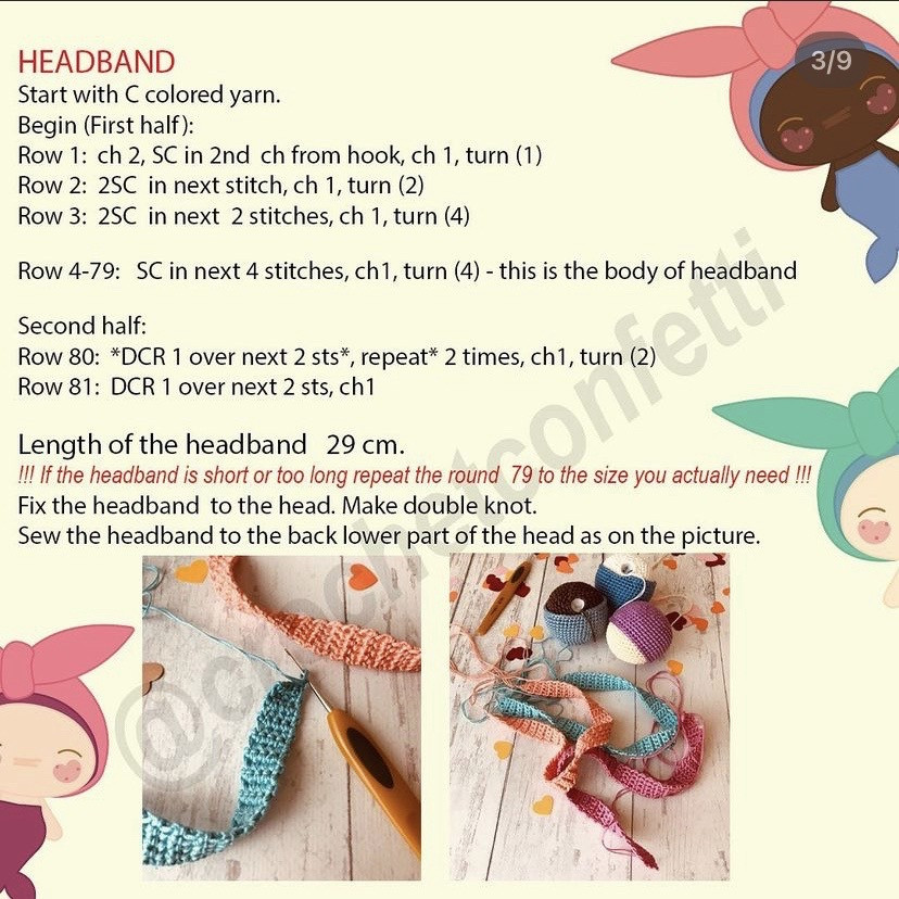 Free Crochet Pattern: Cute Sleeping Bunny Amigurumi Doll Tutorial