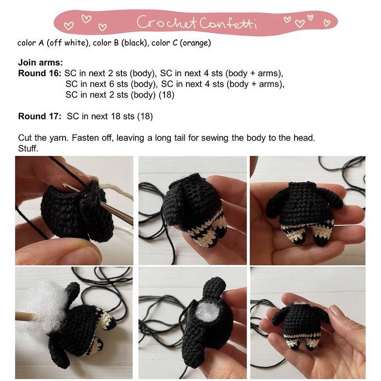 Free Crochet Pattern: Cute Witch Amigurumi Doll Tutorial