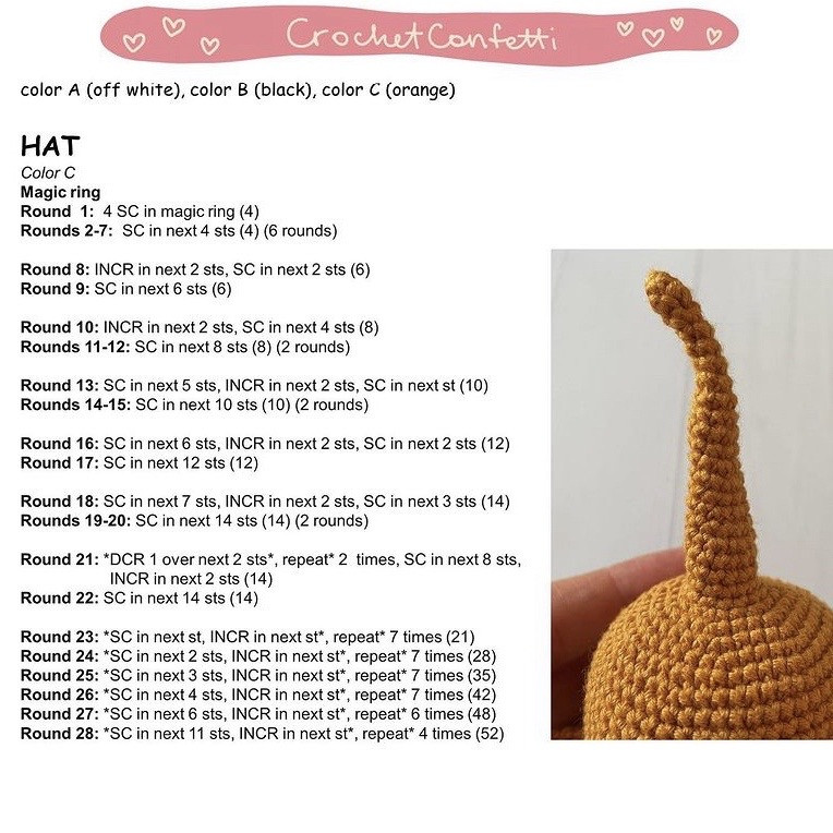 Free Crochet Pattern: Cute Witch Amigurumi Doll Tutorial