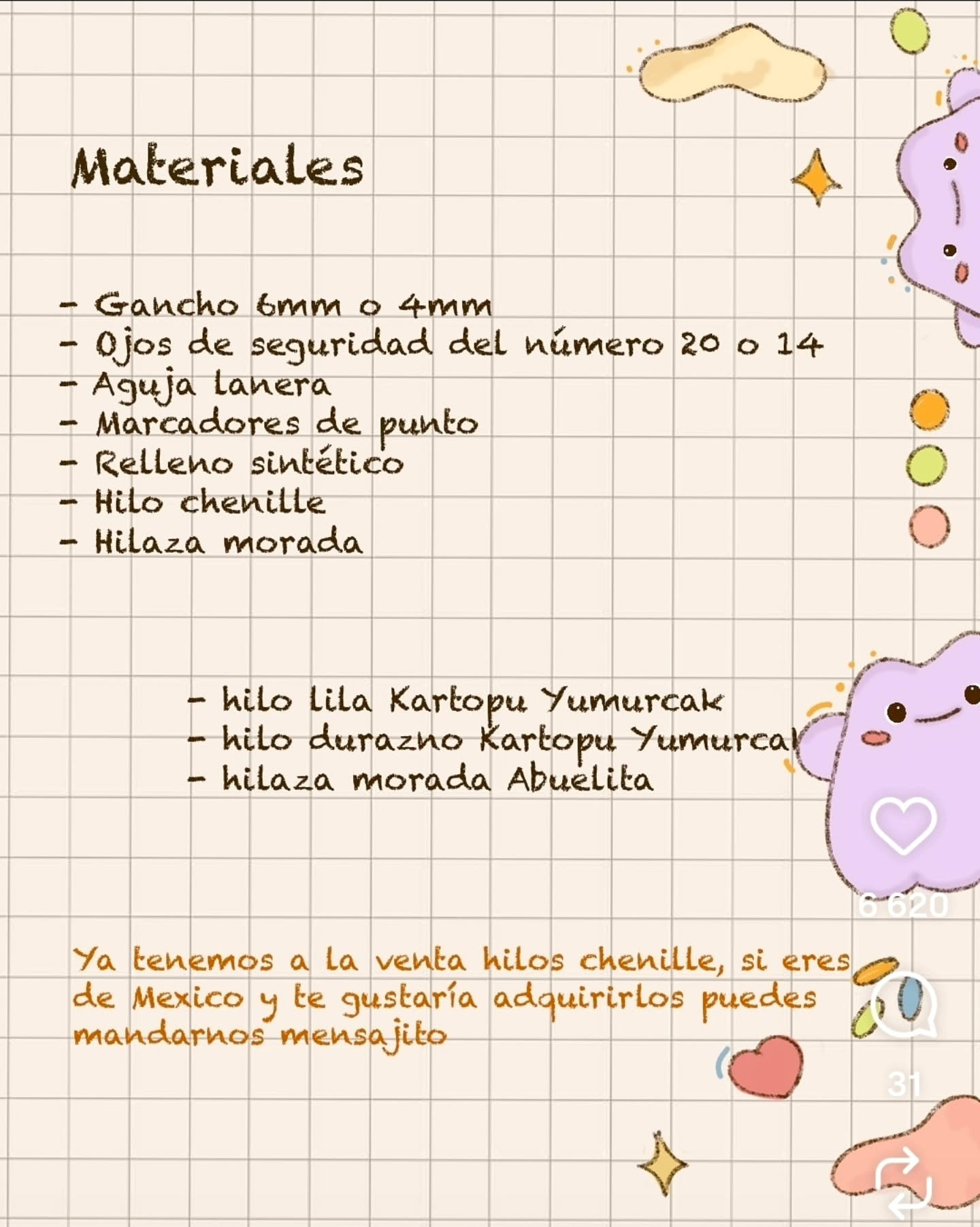 Free Crochet Pattern Ditto: Purple Amigurumi Doll with Materials and Instructions