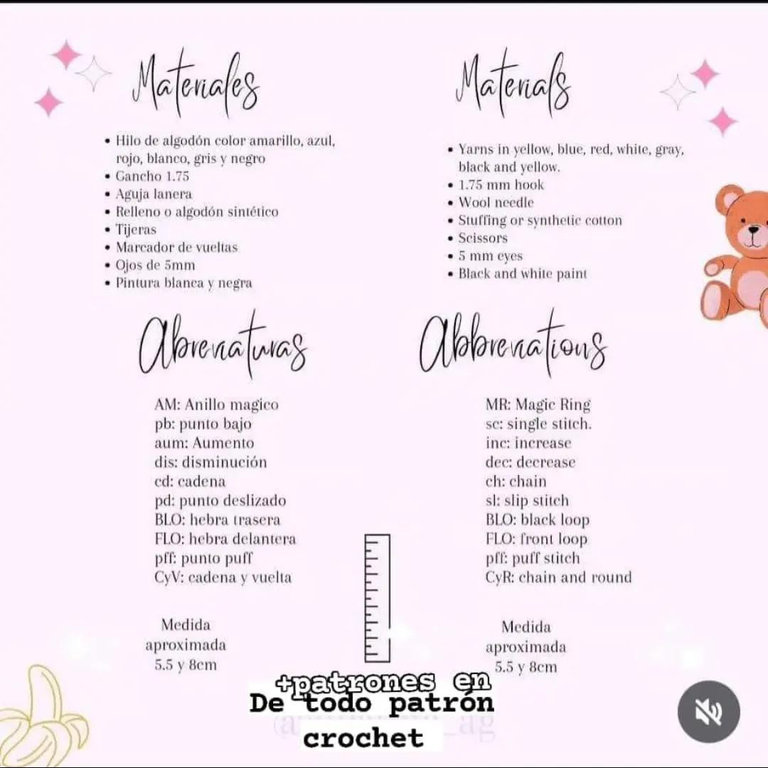 Free Crochet Pattern for Amigurumi Minions Dolls - Step-by-Step Guide with Materials and Abbreviations