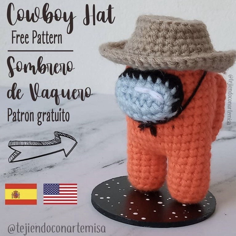 Free Crochet Pattern for Among Us Plant and Beret Amigurumi Dolls