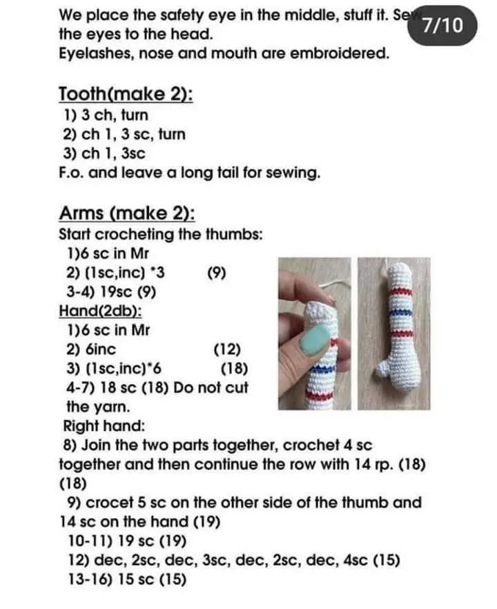 Free Crochet Pattern for Astronaut Cat Amigurumi Doll