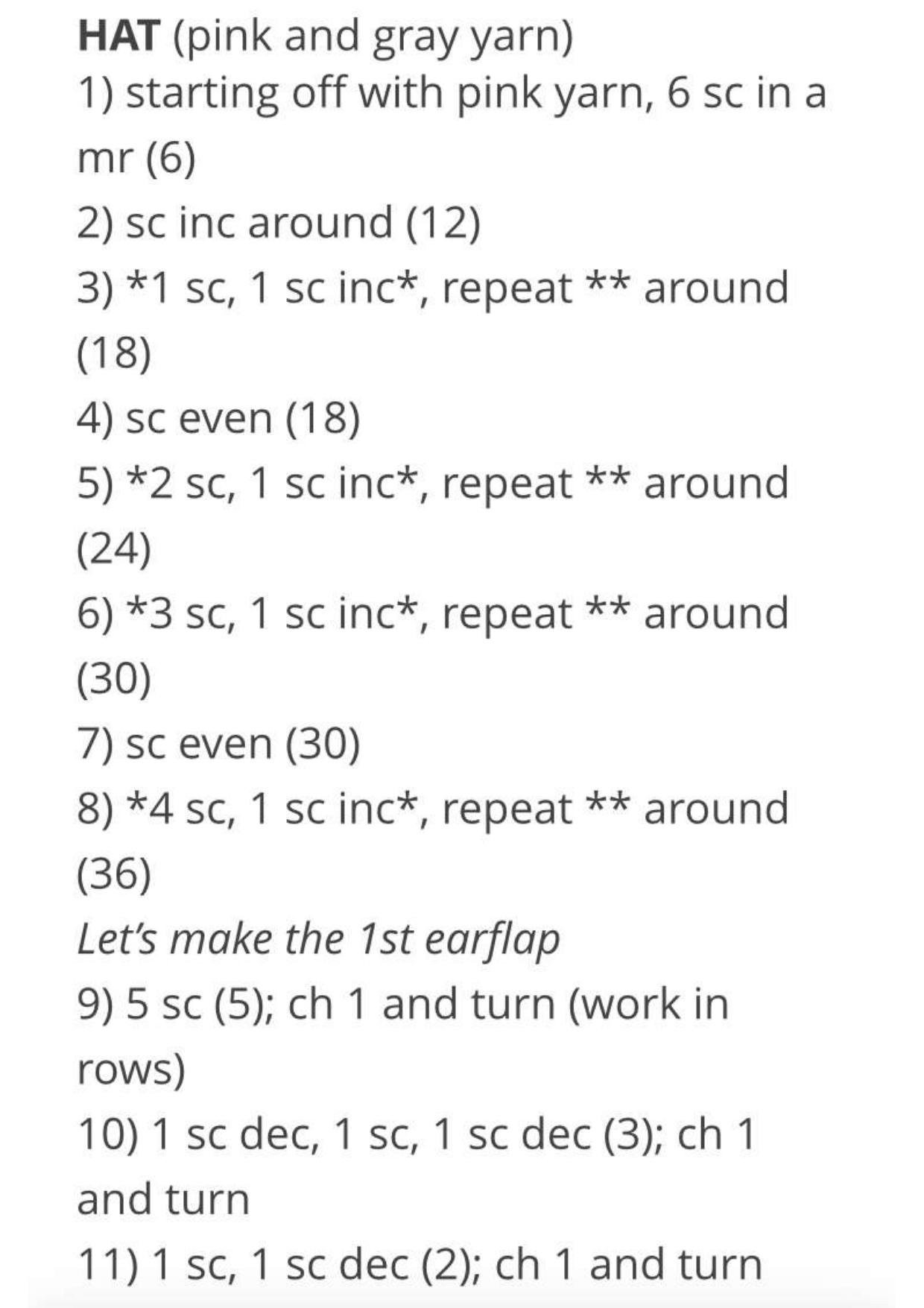 Free Crochet Pattern for Cute Amigurumi Bird with Pink Hat and Gray Wings
