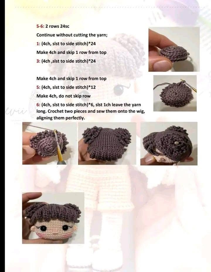 Free Crochet Pattern for Cute Amigurumi Girl Doll