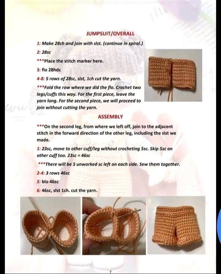 Free Crochet Pattern for Cute Amigurumi Girl Doll