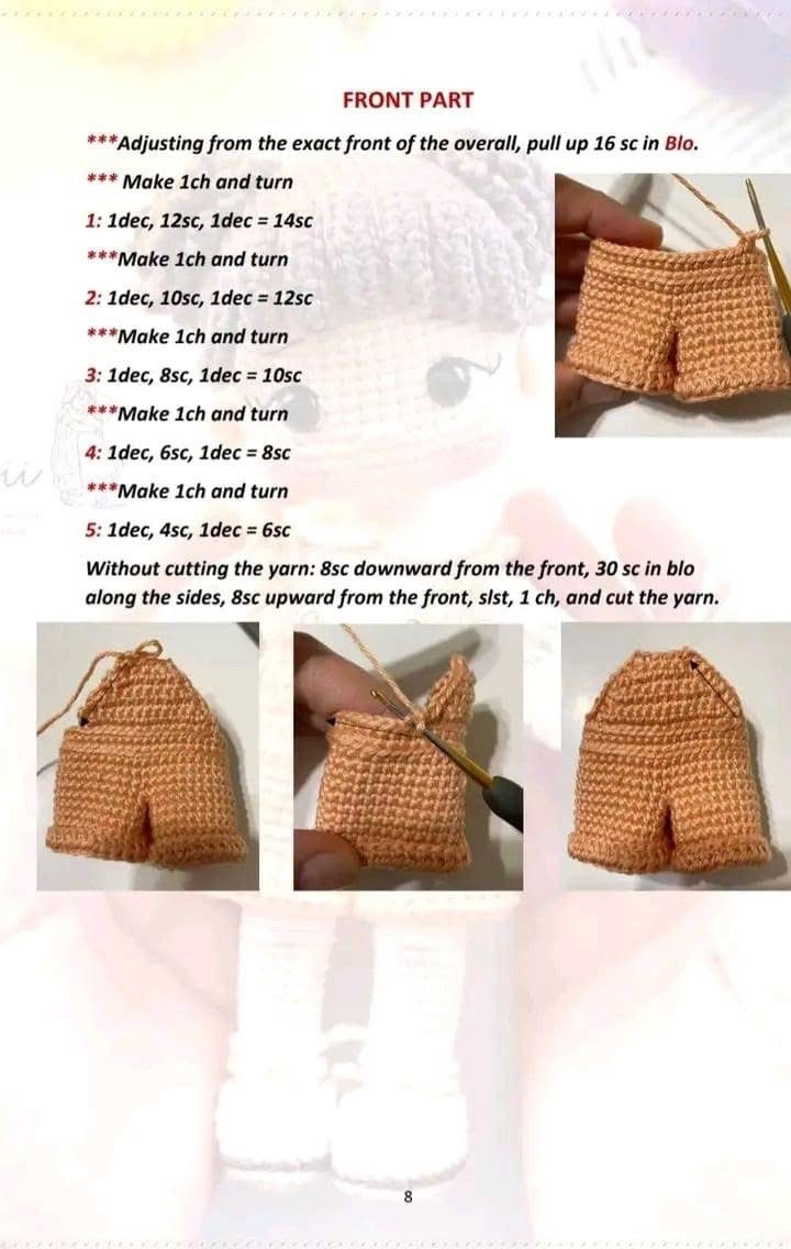 Free Crochet Pattern for Cute Amigurumi Girl Doll