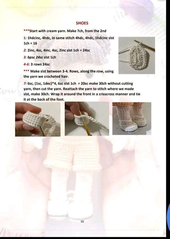 Free Crochet Pattern for Cute Amigurumi Girl Doll