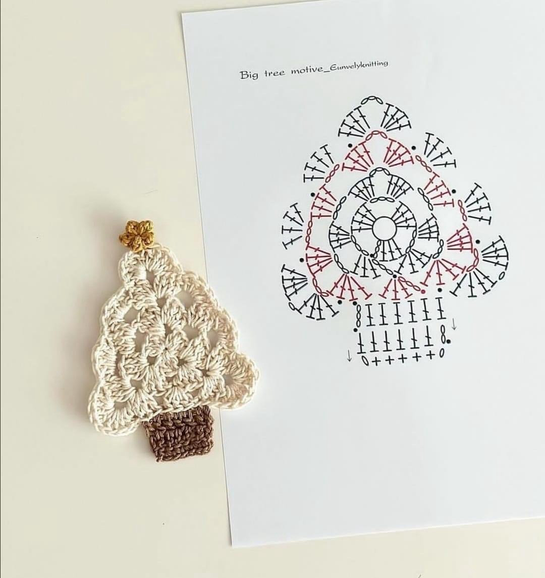 Free Crochet Pattern for Cute Animal Hair Clips and Christmas Tree Coasters