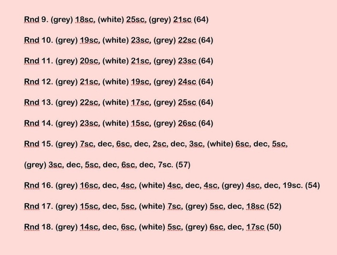 Free Crochet Pattern for Cute Bunny and Cat Amigurumi Dolls Part 1