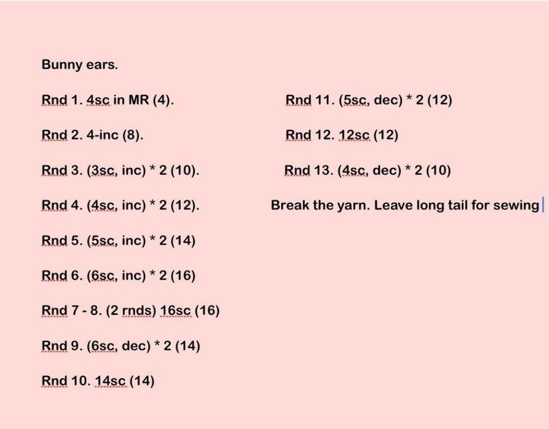 Free Crochet Pattern for Cute Bunny and Cat Amigurumi Dolls Part 1