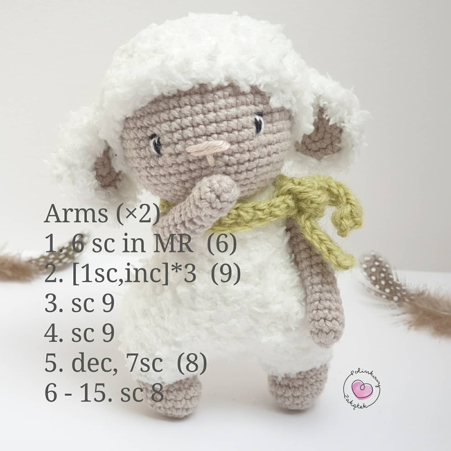 Free Crochet Pattern for Cute Sheep Amigurumi Doll