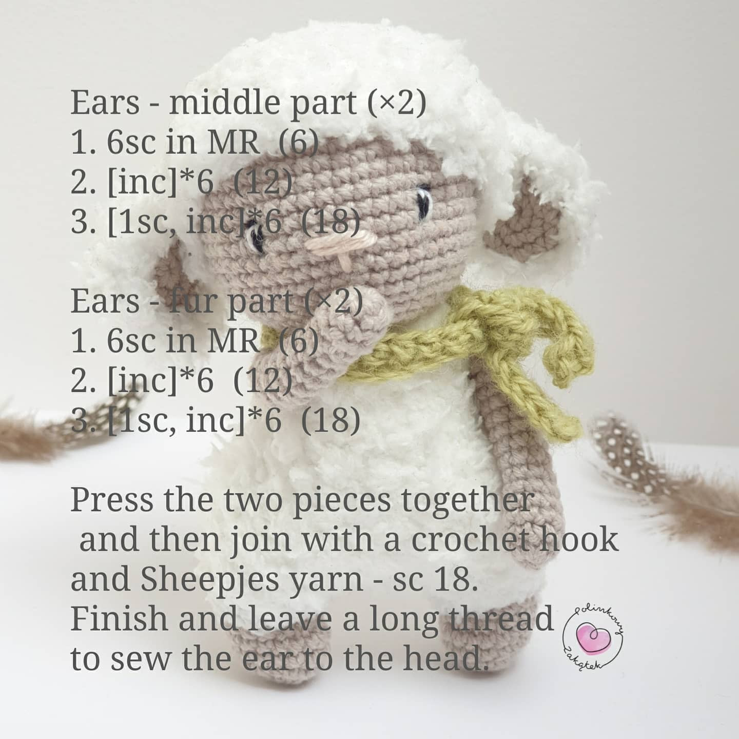 Free Crochet Pattern for Cute Sheep Amigurumi Doll