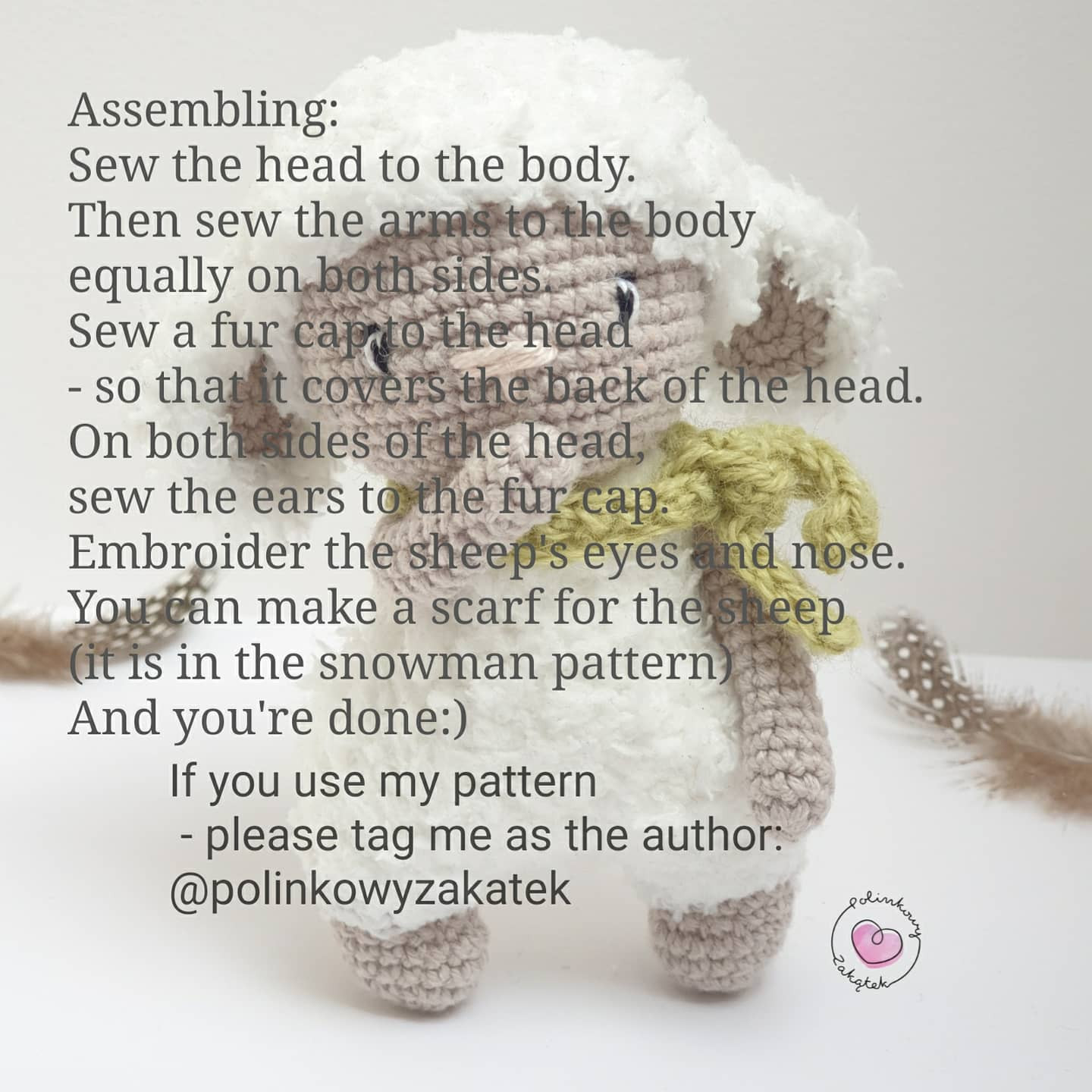 Free Crochet Pattern for Cute Sheep Amigurumi Doll