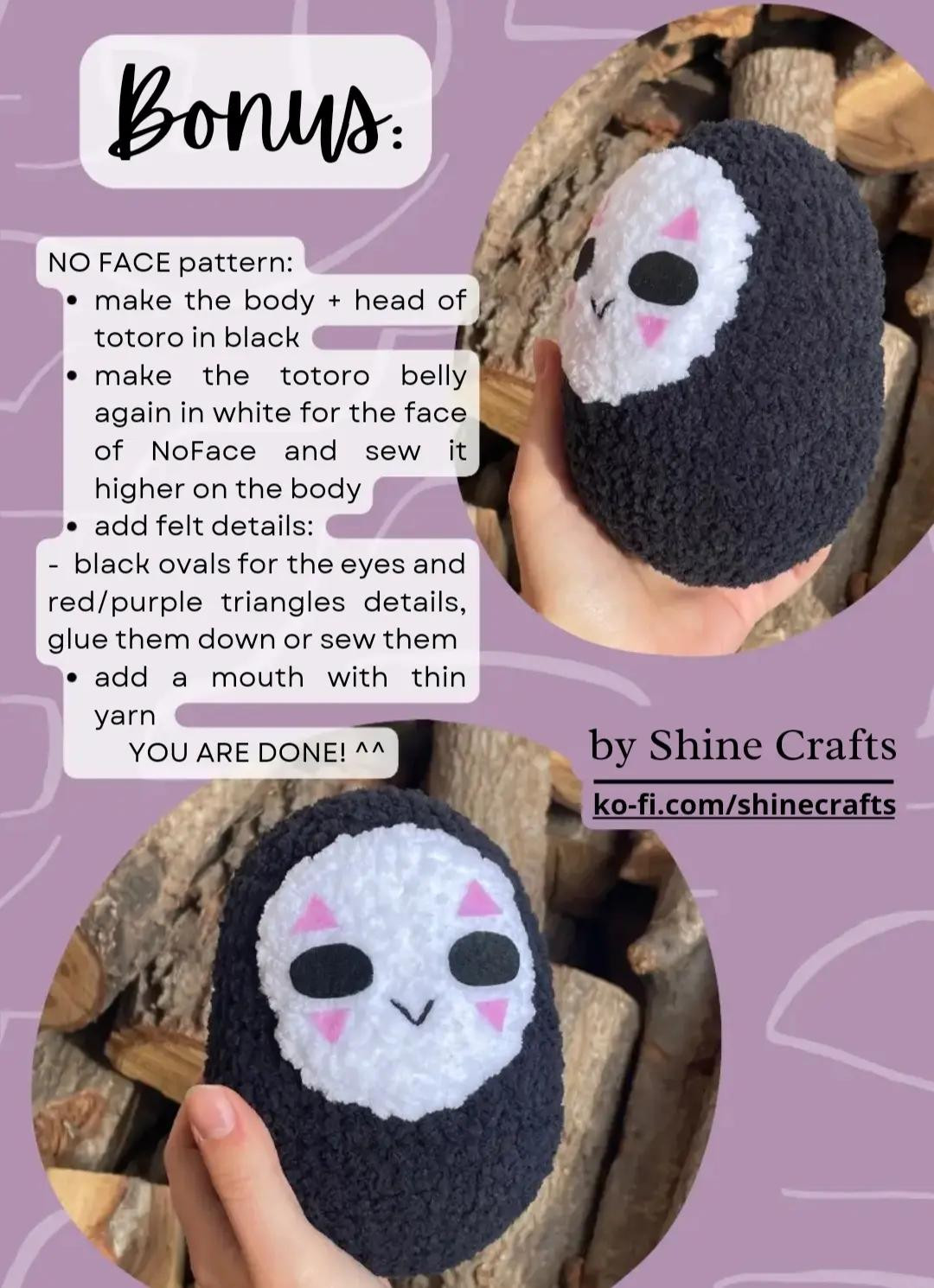 Free Crochet Pattern for Gray and White Totoro Amigurumi Doll