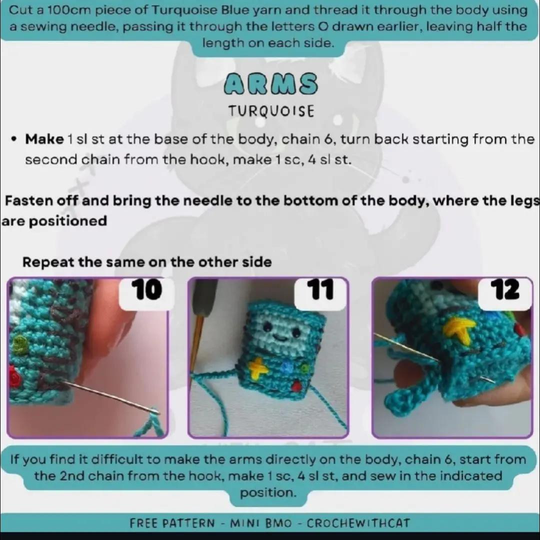 Free Crochet Pattern for Mini BMO Amigurumi Doll from Adventure Time