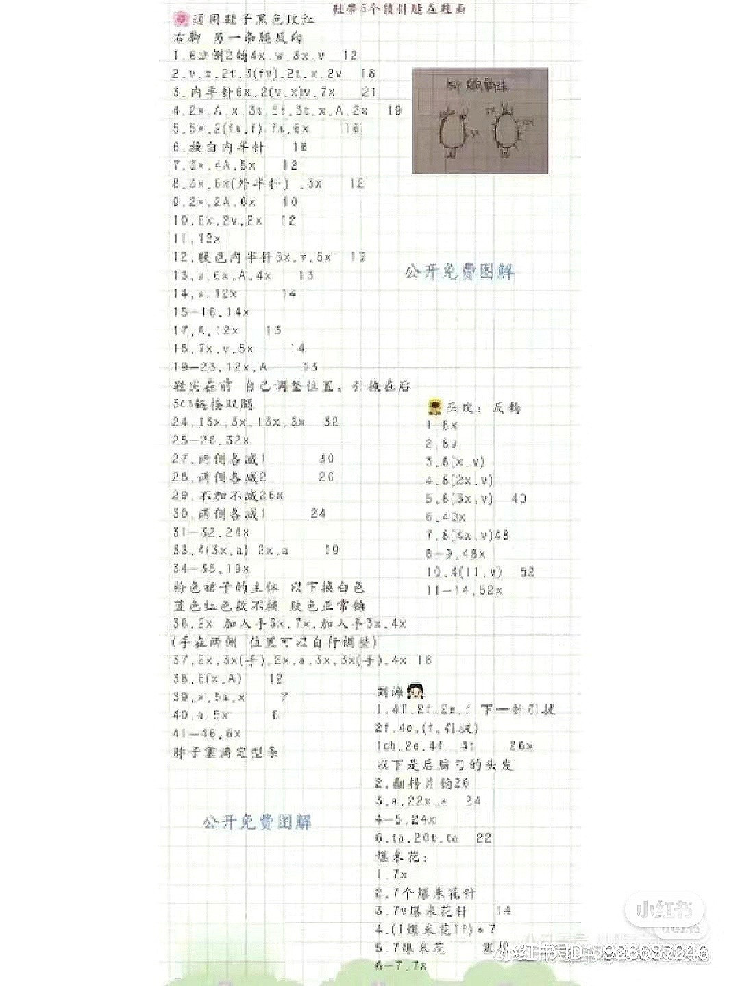 Free Crochet Pattern for Popcorn Hair Doll - Garden & Roman Theme