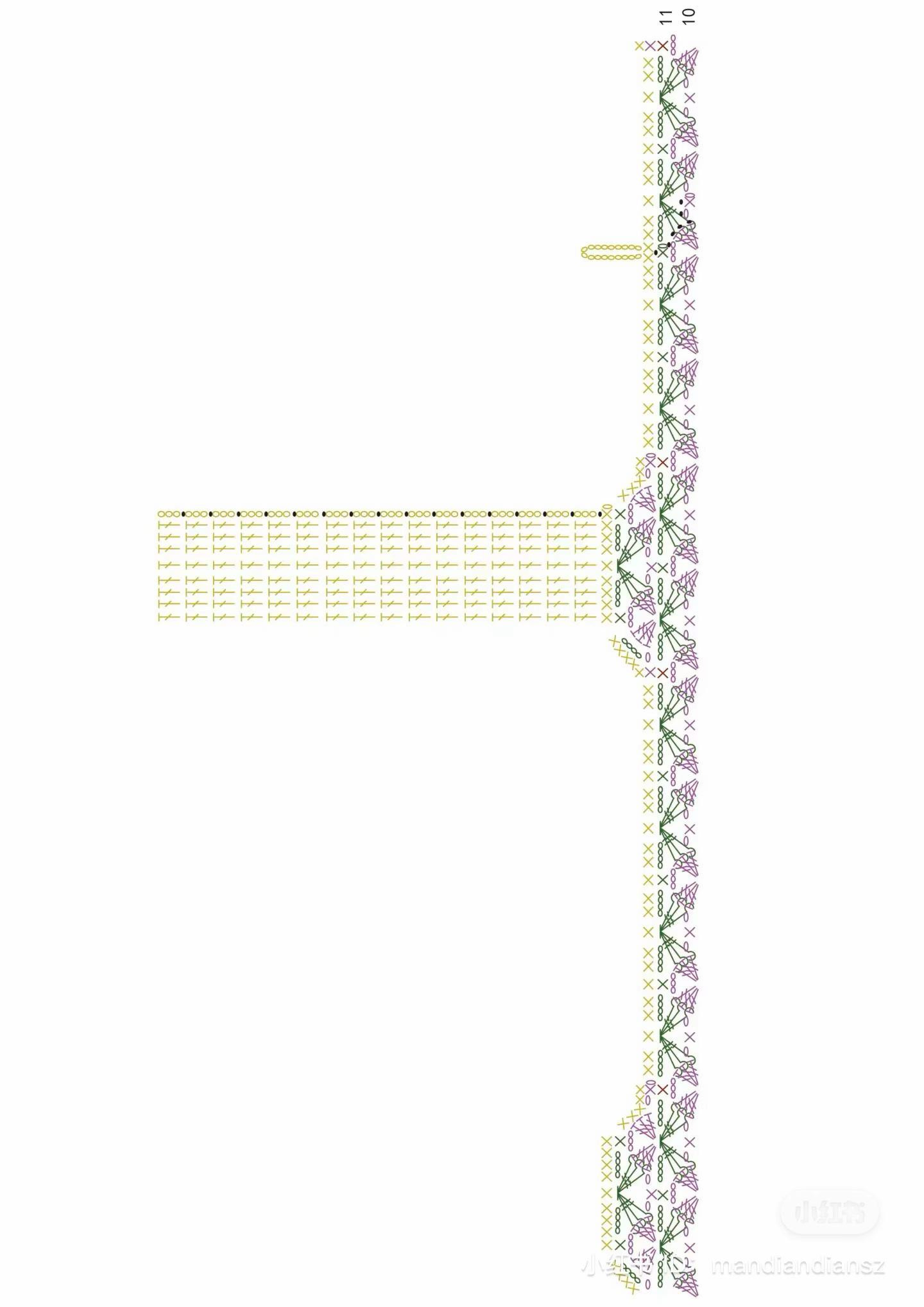 Free Crochet Pattern for Purple and Green Flower Stitch Handbag with Button Detail